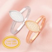 5x10MM Keepsake Breast Milk Resin Marquise Bezel Ring Settings,Solid 14K 18K Gold Ring,Simple Ring,DIY Ring Supplies 1294642