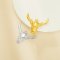 Keepsake Breast Milk Resin Oval Bezel Pendant Settings,Yellow Gold Plated Stainless Steel Bulls Head Pendant Charm,DIY Pendant Blank 1421252