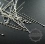 20Pcs 0.5X30MM 24Gauge Solid 925 Sterling Silver Ball Head Pin DIY Jewelry Supplies Findings 1512010