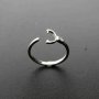 1Pcs 6MM Round Bead Satellite Setting Solid 925 Sterling Silver Bezel Tray DIY Adjustable Ring Settings 1294115
