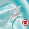 Halo Round Prong Ring Settings,Solid 925 Sterling SilverRing,Moissanite Hexagon Ring,DIY Ring Supplies For Gemstone 1212123