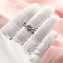 6MM Round Prongs Ring Settings,Infinity Solid 14K Gold DIY Ring Bezel,Gemstone Wedding Ring Supplies 1215029