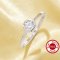 Minimalist Solitaire Round Simulated Diamond Ring With 5MM Round White Cubic Zirconia,Solid 925 Sterling Silver Ring,Simple Round Ring 6210345