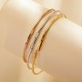 Wire Bangle Stainless Steel Bracelet,Silver Rose Gold Plated Wiring Bangle,DIY Bracelet Bangle Supplies 1900345