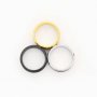 Keepsake Mens' Resin Ashes Channel Ring Settings,Double Channel Bezel Stainless Steel Ring Setting,Silver Gold DIY Ring Supplies,2.6MM Width Each Channel 1294594