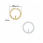 Keepsake Breast Milk Resin Ball Round Pin Pendant Settings for 7-9MM Half Drilled Pearl Bead,Solid 925 Sterling Silver Gold Plated Pendant Charm,DIY Pendant Supplies 1431500