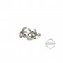 1Pcs 4MM Round Cz Stone Prong Setting Tree Branch Leaf 925 Sterling Silver Bezel Tray Adjustable Ring Settings 1212037