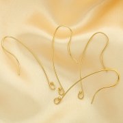 1Pair Ball End Hook Ear Wires With 1MM Ball,14k Gold Filled Ear Wires,Minimalist Earrings,DIY Earrings Supplies 1705078
