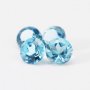 2-8MM Natural Round Faceted London Blue Topaz Gemstone November Birthstone DIY Loose Semi Precious Gemstone DIY Jewelry Supplies 4110177