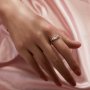 Ball Round Pin Ring Settings For Half Drilled Pearl Bead,Solid 925 Sterling Silver Ring For Half Drilled Beads,Vintage Styles Ring,DIY Ring Supplies 1295071