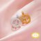 Keepsake Breast Milk Resin Ball Round Pin Pendant Settings for Half Drilled Pearl Bead,Solid 14K 18K Gold Pendant Charm,Minimalist Pendant,DIY Pendant Supplies 1411462