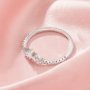 Curved Moissanite Stackable Ring,Solid 14K 18K Gold Ring,Stackable Ring,Moissanite Marquise Art Deco Ring,Stacker Ring,DIY Ring Supplies 1295004