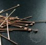 10pcs 24gauge 0.5x25.4mm rose gold filled high quality color not tarnished ball headpin DIY beading jewelry supplies findings 1513001