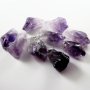 6pcs 30-40mm random shape and size natural raw rough amethyst pendant charm loose beads supplies 3030013