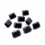 1Pcs Rectangle Black Spinel Faceted Cut Loose Gemstone Natural Semi Precious Stone DIY Jewelry Supplies 4170007