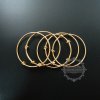 5pcs 50mm diameter brass 14K gold plated simple wiring bracelet for beading DIY jewelry supplies 1900105