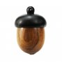 5Pcs Wood Acorn Nut Keepsake Screwed Cremation Urn Secrect Canister Memerial Vial Prayer Box Pendant 1190029