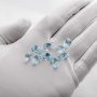 8x12MM Pear Nature Sky Blue Topaz Gemstone,November Birthstone,DIY Jewelry Supplies,3CT