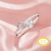 4MM Keepsake Breast Milk Resin Heart Bezel Ring Settings,Solid 14K 18K Gold Ring,Moissanite Heart Deco Solid Back Ring,DIY Ring Supplies 1295043