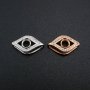 5MM Round Prong Pendant Settings Evil Eye of Horus Rose Gold Plated Solid 925 Sterling Silver Charm Bezel for Gemstone DIY Supplies 1411276