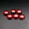 5pcs 12mm round blood red high quality artificial zircon cabochon DIY supplies 4110138