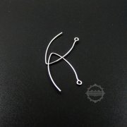 10Pcs 30*16MM 925 Solid Sterling Silver Earrings Wire Hoop DIY Jewelry Findings Supplies 1702063