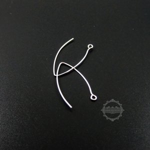 10Pcs 30*16MM 925 Solid Sterling Silver Earrings Wire Hoop DIY Jewelry Findings Supplies 1702063