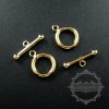 1set 2x12mm ring 18.7mm bar 14K gold filled high quality color not tarnished toggle bar set DIY jewelry bracelet necklace chain supplies findings 1552001