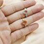 6x8MM Oval Prong Ring Settings Solid 925 Silver Rose Gold Plated Vintage Style DIY Adjustable Ring Bezel for Gemstone Supplies 1224090