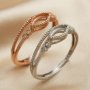 4x8MM Marquise Bezel Ring Settings Solid 925 Sterling Silver Rose Gold Plated DIY Ring for Gemstone Supplies 1294355