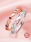 Half Band Color Stone Keepsake Breast Milk Resin Ring Settings,Stackable Solid 925 Sterling Silver 2x4MM Marquise Bezel Ring,Eternity Birthstone Ring 6290380