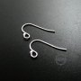 10Pcs 12*22 MM 925 Solid Sterling Silver Earrings Hoop DIY Jewelry Findings Supplies 1702064