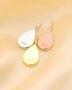 8x12MM Breast Milk Resin Pear Solid Back Pendant Bezel Settings,Solid 925 Sterling Silver Rose Gold Plated Pendant,DIY Memory Jewelry 1431164
