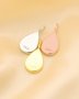 Breast Milk Resin Pear Solid Back Pendant Bezel Settings,Solid 925 Sterling Silver Rose Gold Plated Pendant,DIY Memory Jewelry 1431164