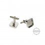 10Pcs 14MM Square Silver,Gun Black Bezel Tray Brass Cuff Links DIY Custom Wedding Cufflinks Blank Supplies 1500153