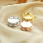 18MM Round Bezel Photo Locket,Keepsake Solid 925 Sterling Silver Rose Gold Plated Locket,DIY Photo Memory Pendant Charm Supplies 1110041