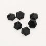 1Pcs Black Agate Onyx Hexagon Cut Faceted Stone,Loose Gemstone,Unique Gemstone,DIY Jewelry Supplies 4160064