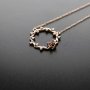1Pcs 5MM Solid 925 Sterling Silver Round Gemstone Prong Bezel Settings DIY Flower Loop Pendant Necklace 16''+1'' 1411234