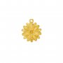 2MM Round Bezel Stainless Steel Pendant Settings,Yellow Gold Silver Flower Pendant Charm,Art Deco Flower Pendant,DIY Pendant Blank Supplies 1431514