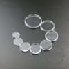 50pcs 14mm round flat transparent glass cabochon DIY supplies 4110152-3