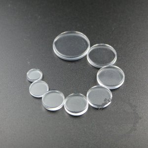50pcs 12mm round flat transparent glass cabochon DIY supplies 4110152-2