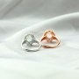 7x9MM Oval Prong Ring Settings Rose Gold Plated Solid 925 Sterling Silver Ring Bezel Antiqued Style DIY Supplies for Gemstone 1212076