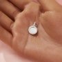 Keepsake Breast Milk Resin Round Bezel Pendant Settings,Solid 14K 18K Gold Pendant,Minimalist Art Deco Round Pendant,DIY Pendant Supplies 1411438
