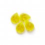 6x8MM Pear Faceted Yellow Lumogarnet,Fluorescent Ce YAG,Yttrium Aluminum Garnet,Loose Gemstone,UV Blacklight Dayglow 4150029