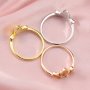 Keepsake Breast Milk Marquise Ring Settings Resin Solid 14K Gold DIY Ring Blank Band for Resin 1294329-1