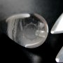 4pcs 15x30mm water drop shape crystal quartz half drilled loose beads for DIY pendant charm supplies 3000031