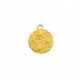 Vintage Styles Stainless Steel Star Round Pendant,Gold Plated Stainless Steel Round Pendant Charm,DIY Pendant Supplies 1431443