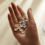 6 Stones Keepsake Breast Milk Resin Round Bezel Cross Pendant Settings,Stainless Steel Yellow Gold Silver Cross Pendant,DIY Pendant Blank 1411476