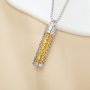 Hollow Flower Aroma Diffuser Pendnat Necklace Stainless Steel Perfume Diffuser with Sponge 1190075