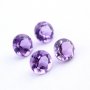 5Pcs Round Purple Amethyst February Birthstone Faceted Cut Loose Gemstone Nature Semi Precious Stone DIY Jewelry Supplies 4110169